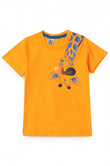 Conjunto Masculino Infantil Girafa Sun Laranja