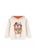 Conjunto Masculino Infantil Bear Pizza Off White