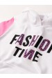 Conjunto Feminino Infantil Fashion Time Branco
