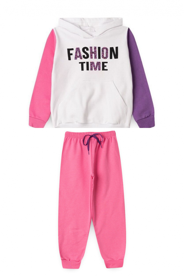Conjunto Feminino Infantil Fashion Time Branco
