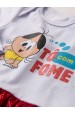 Body com Saia Feminino Infantil Magali Baby - Turma da Mônica