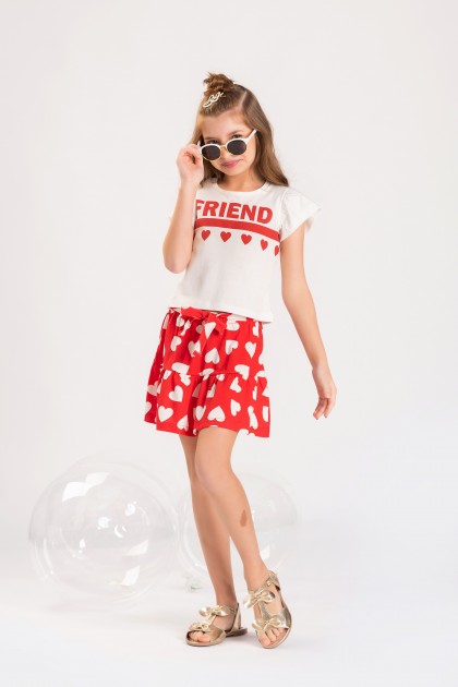 Conjunto Feminino Infantil Friends