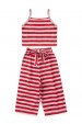 Conjunto Feminino Infantil Pantacourt Listrado