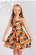 Vestido Feminino Infantil Folhagem