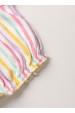 Conjunto Feminino Infantil Listras Off-White