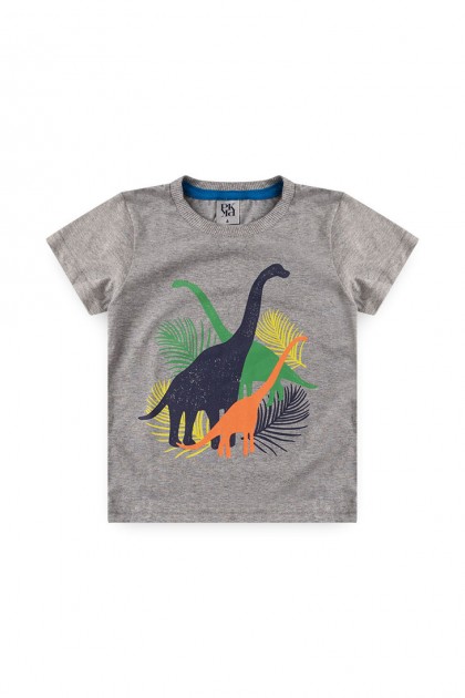 Conjunto Masculino Infantil Família Dinossauro Mescla