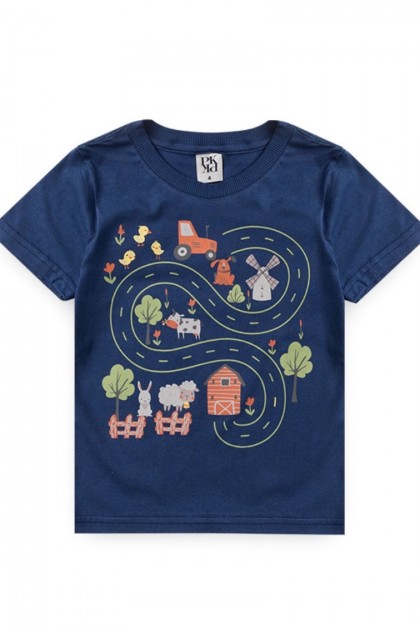 Camiseta Feminina Infantil Fazenda