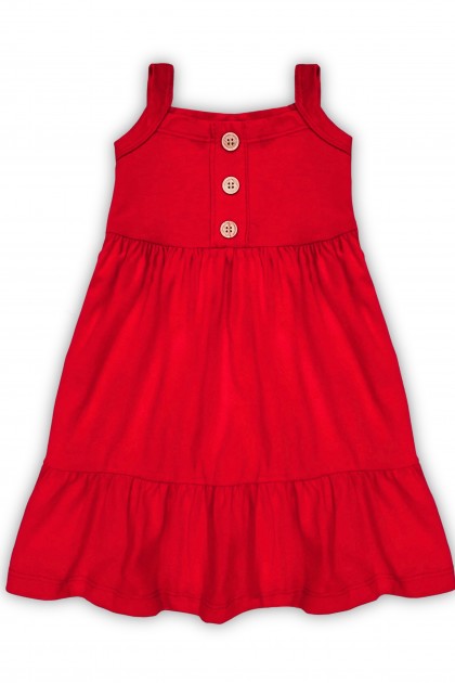 Vestido Feminino Infantil Botões