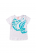 Conjunto Feminino Infantil Cauda de Sereia Branco