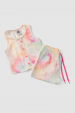 Conjunto Feminino Infantil Botões Tie Dye