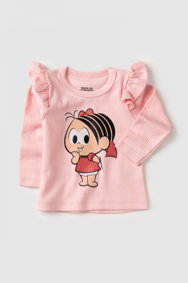 Blusa Feminina Infantil Mônica Baby - Turma da Mônica