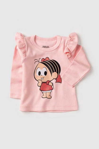 Blusa Feminina Infantil Mônica Baby - Turma da Mônica