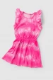 Vestido Infantil Feminino Tie Dye Pink