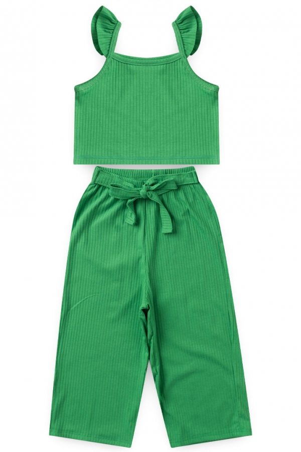 Conjunto Infantil Feminino Pantacourt Verde