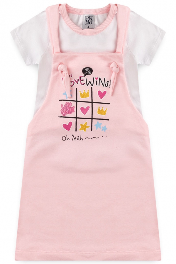 Salopete Feminina Infantil Love Wins