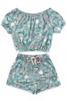 Conjunto Feminino Infantil Ciganinha Floral