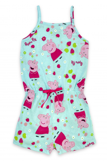 Macaquinho Feminino Infantil Peppa Feliz