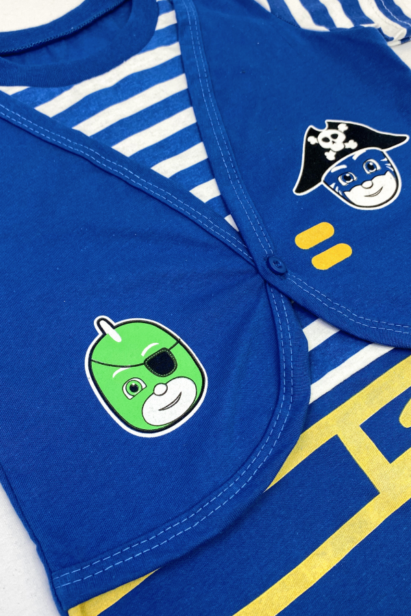 Macaquinho Masculino Infantil Piratas - Pj Masks