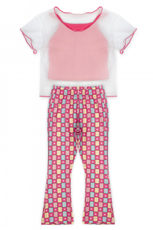 Conjunto Infantil Feminino White Tule