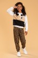 Conjunto Infantil Feminino Gatinho Amoroso