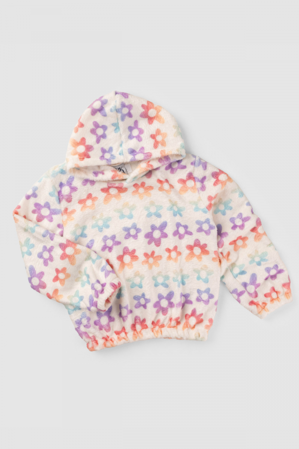 Casaco Feminino Infantil Flores Encantadas