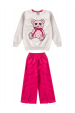 Conjunto Infantil Feminino Ursinho Aquecido