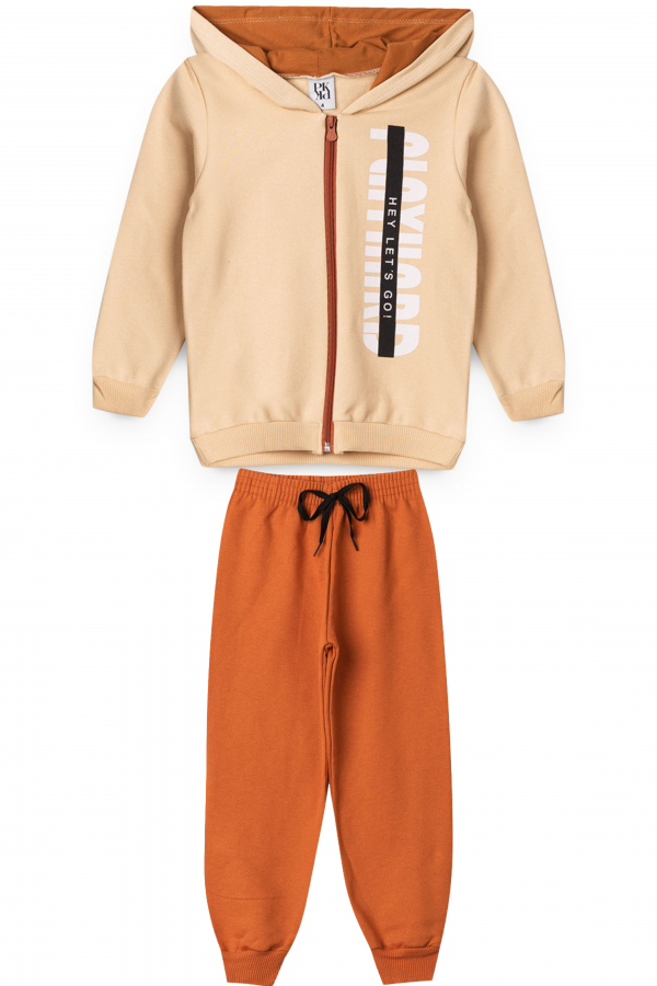 Conjunto Masculino Infantil Lets Go Bege
