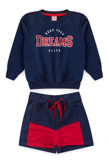 Conjunto Feminino Infantil Keep Your Dreams