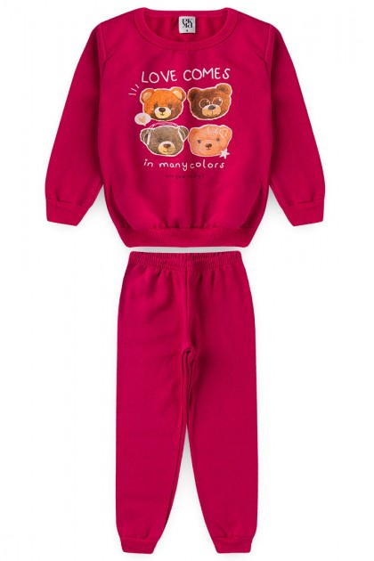 Conjunto Feminino Infantil  O Amor Vem