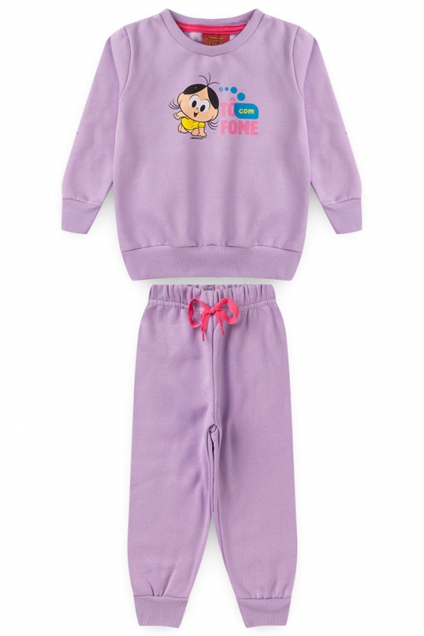Conjunto Feminino Infantil Magali Esfomeada - Turma da Mônica