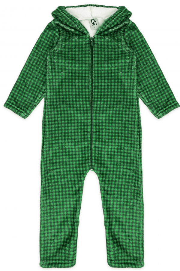 Macacão Masculino Infantil Plaid