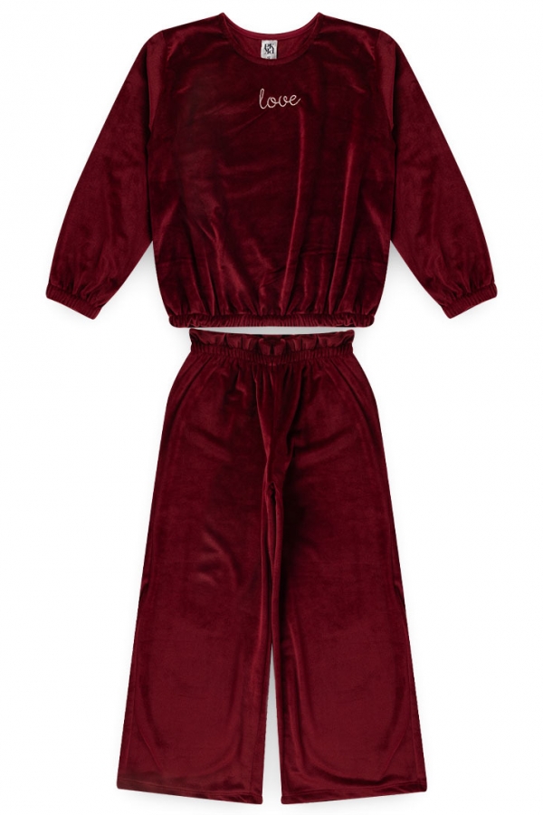 Conjunto Infantil Feminino Love Pelúcia