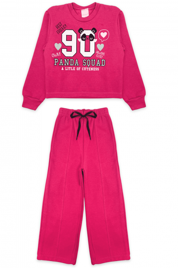 Conjunto Infantil Feminino Panda Squad