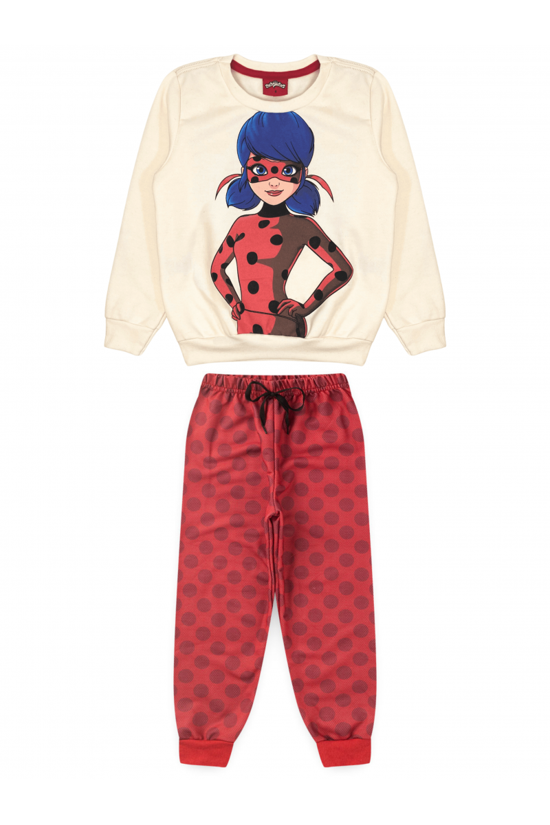 Conjunto Feminino Infantil To Save - Ladybug Off-White