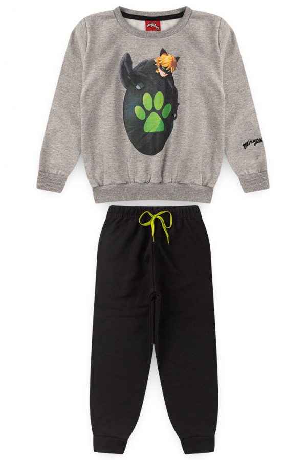 Conjunto Masculino Infantil Black Cat Noir - Ladybug