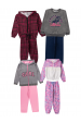 Kit Sortido 8 Peças de Roupas Infantis Feminino Inverno - 4 Casacos + 4 Calças