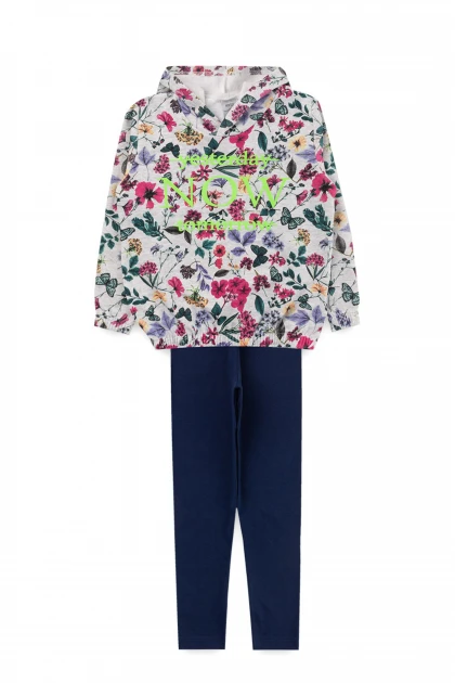 Kit Sortido 2 Peças de Roupas Infantis Feminino Inverno - 1 Casacos + 1 Calças