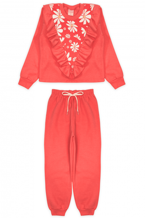 Conjunto Infantil Feminino Coral Garden