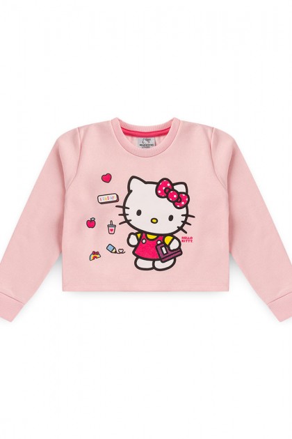 Conjunto Feminino Infantil Reluzente - Hello Kitty