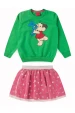 Conjunto Feminino Infantil Corações Holográficos - Turma da Mônica
