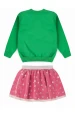 Conjunto Feminino Infantil Corações Holográficos - Turma da Mônica