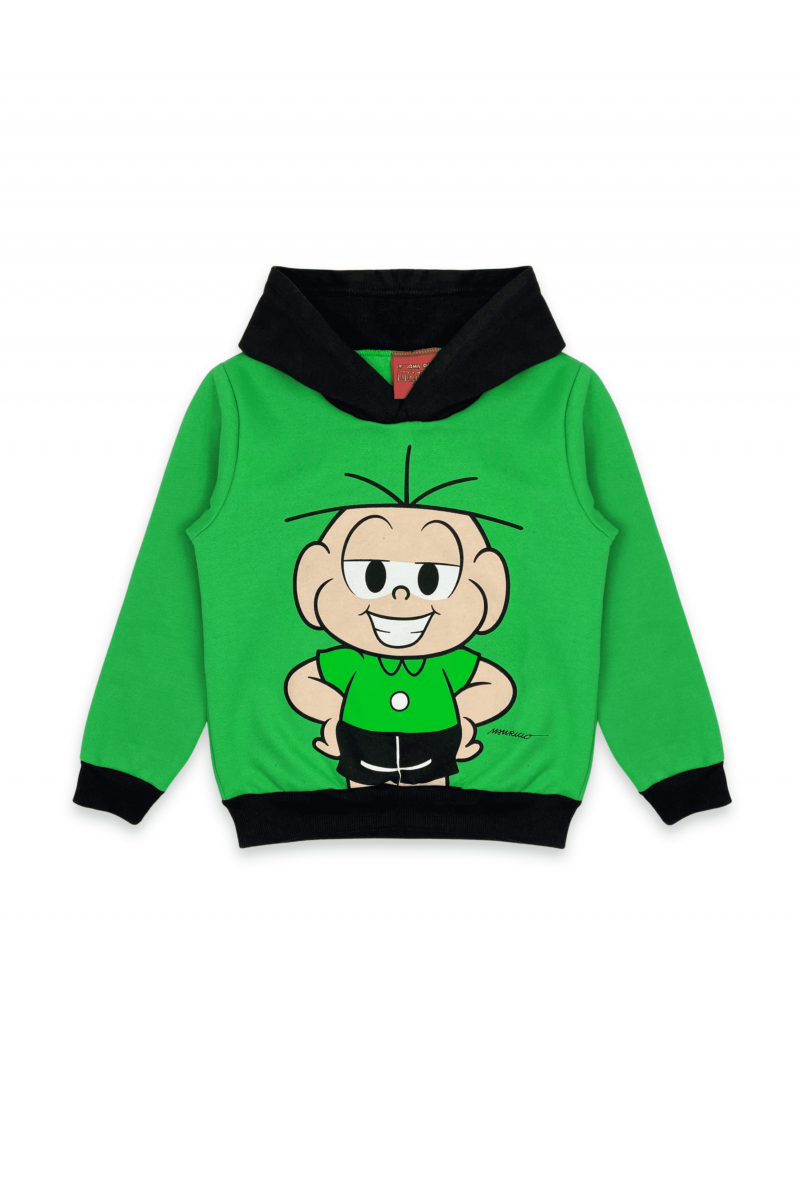 Conjunto Masculino Infantil Cebolinha Sorridente - Turma da Mônica Verde