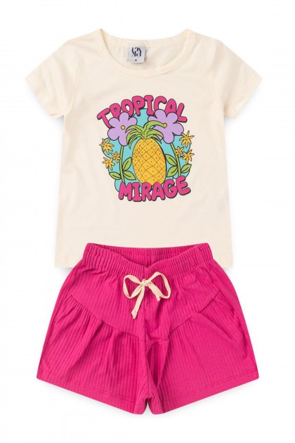 Conjunto Infantil Feminino Tropical Mirage