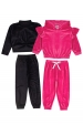 Kit Sortido 4 Peças de Roupas Infantis Inverno Feminino - 2 Casacos + 2 Calças