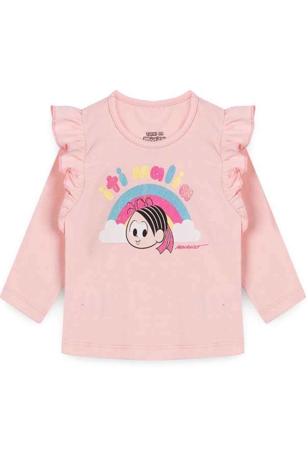 Blusa Feminina Infantil Mônica Iti Malia - Turma da Mônica