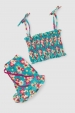 Conjunto Infantil Feminino Lastex Florido