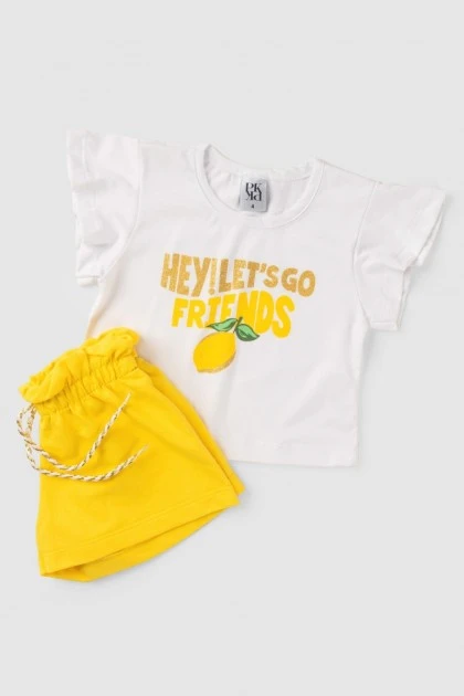 Conjunto Infantil Feminino Vamos Lá!