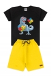 Conjunto Masculino Infantil Dinossauro óculos