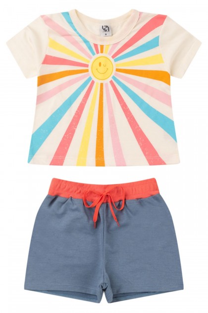 Conjunto Infantil Feminino Sol Radiante