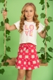 Conjunto Infantil Feminino Triplicate Love